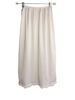 Vintage Warner's Perfect Measure Half Slip Size Small White Nylon Lace Hem 55300